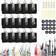 15 Pieces Clock Mechanism Replacement Kit with 16 Pack Clock Hands, Silent Sweep