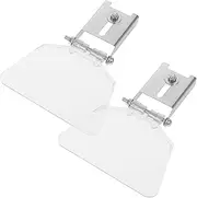 ETHZZLE 1set Clear Assembly Cover Dustproof for Bench Grinders Multi-functional Eye Protector Easy to Install Use Transparent