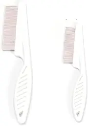 Pet Flea Comb for Cat Dog Grooming Hair Brush - Long Handle Grooming Comb for Pet Kitten Puppy Small Animal Flea Remove (White, One Size)