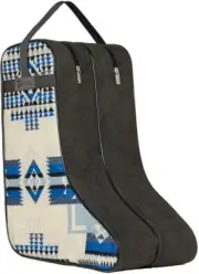 Twister Western Boot Bag Twin Zipper Southwest Blue Grey 04115123