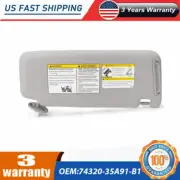 Fit TOYOTA 10-22 74320-35A91-E1 4RUNNER LEFT DRIVER SAND BEIGE SUN VISOR (for: Toyota)