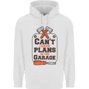 Plans In the Garage Carpentry DIY Tradesman Childrens Kids Hoodie