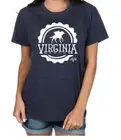 NWT Lauren James University of Virginia UVA Cavaliers Blue T-Shirt Small