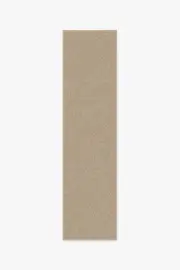 75' x 305' | Machine Washable Runner Rug | Kid & Pet Friendly | Indoor Rug | Flatwoven Warm Sand Re-Jute Rug | Ruggable