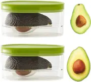 2-Pack Avocado Storage, Avocado Keeper, Avocado Saver Holder, Avocado Container to Keep Your Avocados Fresh for Days