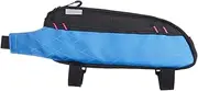 Hellery Top Tube Bag for Bicycles, Front Frame Storage, Waterproof Bike Pouch for Cycling, Black Blue