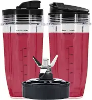 24oz Cups Compatible with Nutri Ninja Auto IQ Series Blender, Pro Replacement...