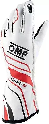 OMP One-S Gloves White - Size XL Fia 8556-2018 IB0-0770-A01-020-XL