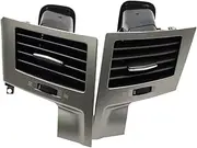 Air Conditioning Vent Compatible With Lexus LX570 LX450 LX460 2007-2017 Dashboard Air Outlet Penal Air Conditioner Outlet(Silver Center L-R)