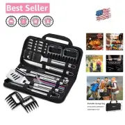 Durable BBQ Tool Set - 27 Piece Stainless Steel Kit - Ideal Gift for Grillers