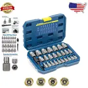 Effortless 27PCS Bolt Extractor Set - Ideal for Tight Spaces and Stripped Screws