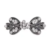 2Pair Sweater Clips, Cape Cloak Clasp Shawl Collar Clasp Dress Shirt Clip Silver