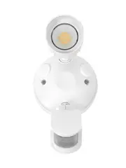 Bastion 1 Light LED Flood Light with Sensor in White