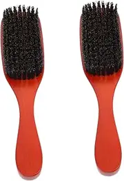 FOMIYES 2pcs Boar Bristle Beard Brush Wood Handle Soft Bristle Grooming Tool for Men Effortless Styling and Care for Hair and Beard and Comfortable Hairbrush