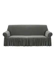 [SOGA] 4-Seater Grey Sofa Cover Protector in Grey