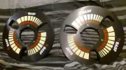 Set of Basf Emtec Rmgi Pyral style studio master tape reels.