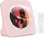 Portable Bluetooth CD Player Timer, Desktop CD Player Built-In Dual Hifi Sound S