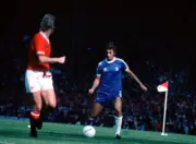 Birmingham City v Man Utd Trevor Francis in action for Birmingham - Old Photo