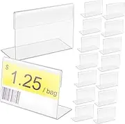 30pcs Clear Sign Holders Easy Insertion Table Display Stand for Weddings Restaurants Buffets Compact Food Label Holders for Events and Offices