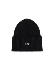 Off-White Off Stamp Turn-Up Brim Beanie One size black