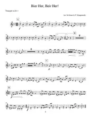Bier Her, Bier Her German Band/Brass Quintet/Oktoberfest Band Sheet Music