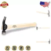 Dalluge 16 oz Trim Hammer with American Hickory Handle – Ergonomic Design