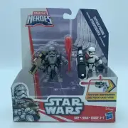 Star Wars Galactic Heroes Captain Phasma & First Order Stormtrooper Action Figs