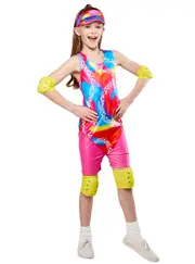 Retro Rollerskating Barbie Licensed Girls Costume