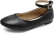 [DREAM PAIRS] Girls Dress Shoes Interchangeable Ankle Strap Flower Girl Ballet Flats (Toddler/Little Kid/Big Kid)