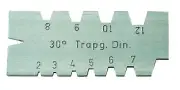 Mib Trapez Thread Gauge from 2 – 12 mm Pitch According to Din 10