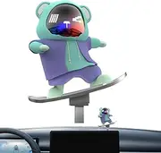 Cartoon Bear Skateboard Doll Car Decoration Ornament Ornament 'Bear Skateboard' Car - Automatic Skateboard Bear Decoration | Decoration 'Bear D