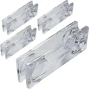 lyanny Window Blind Cord Weight, 4X Clear Cord Knob for Vertical Blind, Modern Fashion Furniture Accessory Drapes Tensioner Pull String Pendant for Living Room, Bedroom