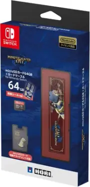 Nintendo Switch Monster Hunter Rise microSD Card 64GB + Card Case Otomo Airu
