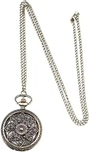 [Gatuida] 1PC Classic Retro Hollowed-Out Pocket Watch | Zinc Alloy Antique Style Quartz Movement | Vintage Delicate Design for Collectors