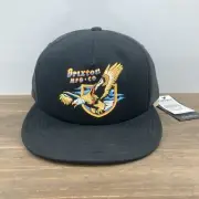 Brixton Trucker Hat Black District HP American Bald Eagle Bird Mesh Adjustable