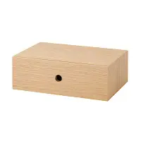 在飛比找博客來優惠-[MUJI無印良品]木製小物收納盒1層