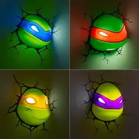 在飛比找蝦皮購物優惠-正版忍者神龜3D裝飾壁燈懷舊復古床頭燈起夜燈創意禮品