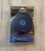 Sealed NOS SONY Walkman D-NE005 Blue Portable MP3/CD Player LCD Display Rare