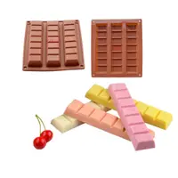 在飛比找蝦皮購物優惠-Cj 巧克力模具巧克力果凍軟糖巧克力粗棒 3 Cav 矽膠隨