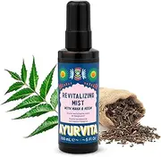Ayurvita Hair Mist – Revitalizing & Volumizing Hair Care Mist – Frizz Control Detangling Heat Protectant Spray – Maka For Hair Growth - Neem To Prevent Dryness & Dandruff - 5 fl oz