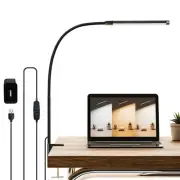 Desk Lamp with Metal Clamp, LED Table Reading Lamps for Home Office, 3 Colors...