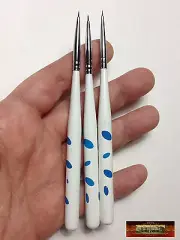 M00243x3-FS MOREZMORE 3 Precision #0000 Extra Fine Micro Liner Brush Doll Face