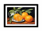 Orange Painting Art Art Framed print