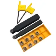 SRDPN1212H10+SRDPN1616H10 Metal Lathe Cutting Tool+10PC RPMT10T3MOE-JS R5 Insert