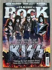 CLASSIC ROCK Feb 2024 KISS BACKSTAGE AT The FINAL SHOW Nirvana THIN LIZZY Maiden