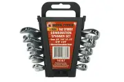 5pc SAE Stubby Spanner Set 3/8–5/8" CRV Chrome Vanadium Wrench Short Reach