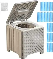 Portable Toilet for Adults,Camping Potty - Foldable Non-Slip Training Potty with PVC Cushion for Elderly Patients Hospitals Outdoor Events Camping Road Trips