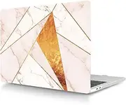 Case Compatible with MacBook Pro 14 inch 2021 2023 Release A2442 A2779 A2918 A2992 M1 M2 M3 with Touch ID and Liquid Retina Display, Plastic Laptop Hard Shell Protective Case, White Gold