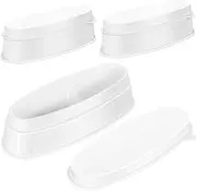 CANIGHT Nail Art Dipping Holder 3pcs Nail Dipping Boxes Manicure Set French Style Supplies Lightweight and Portable Great for Travel