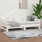vidaXL Pull-out Day Bed without Mattress White 2x(90x190) cm HEE